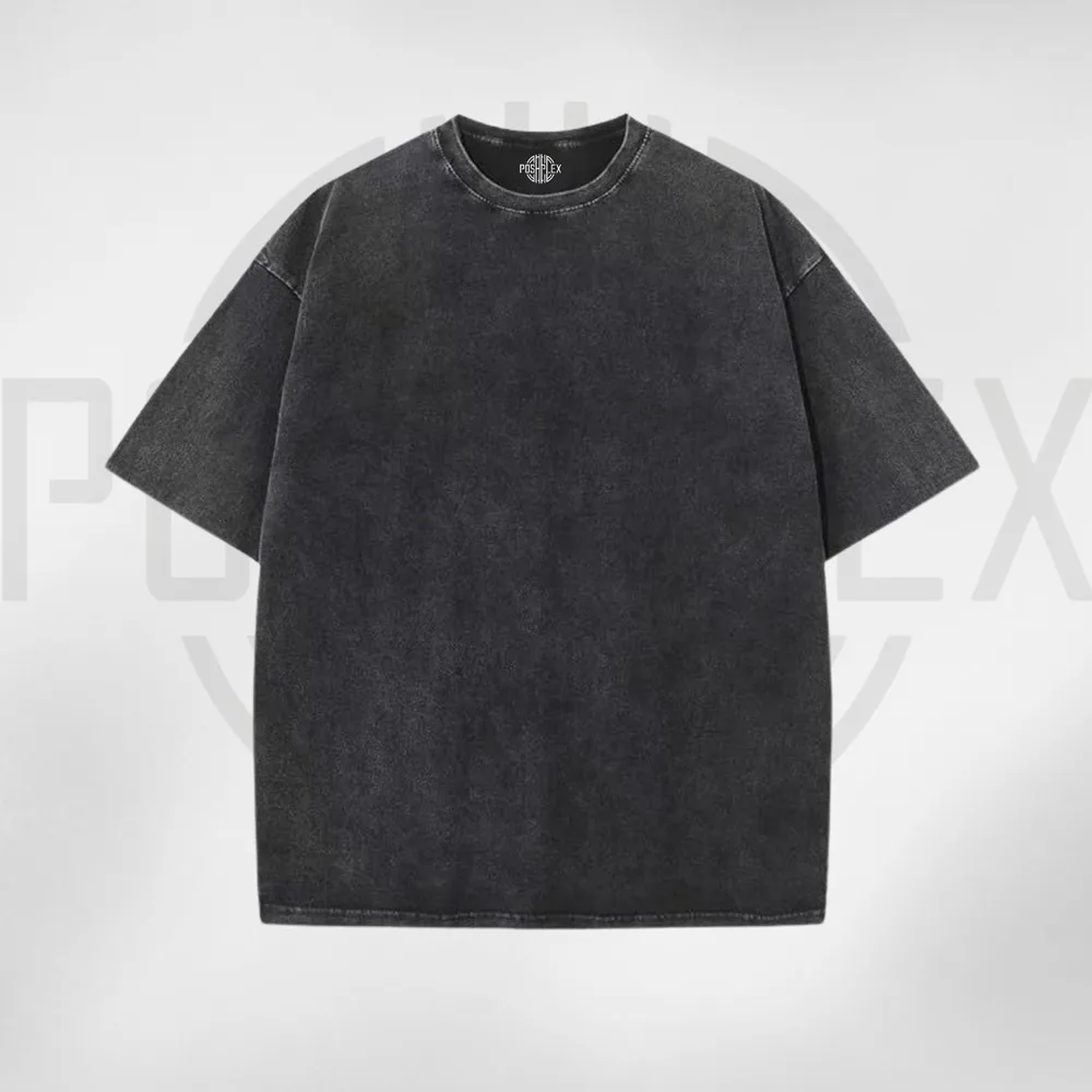 Premium Solid Acid Wash Drop Tees