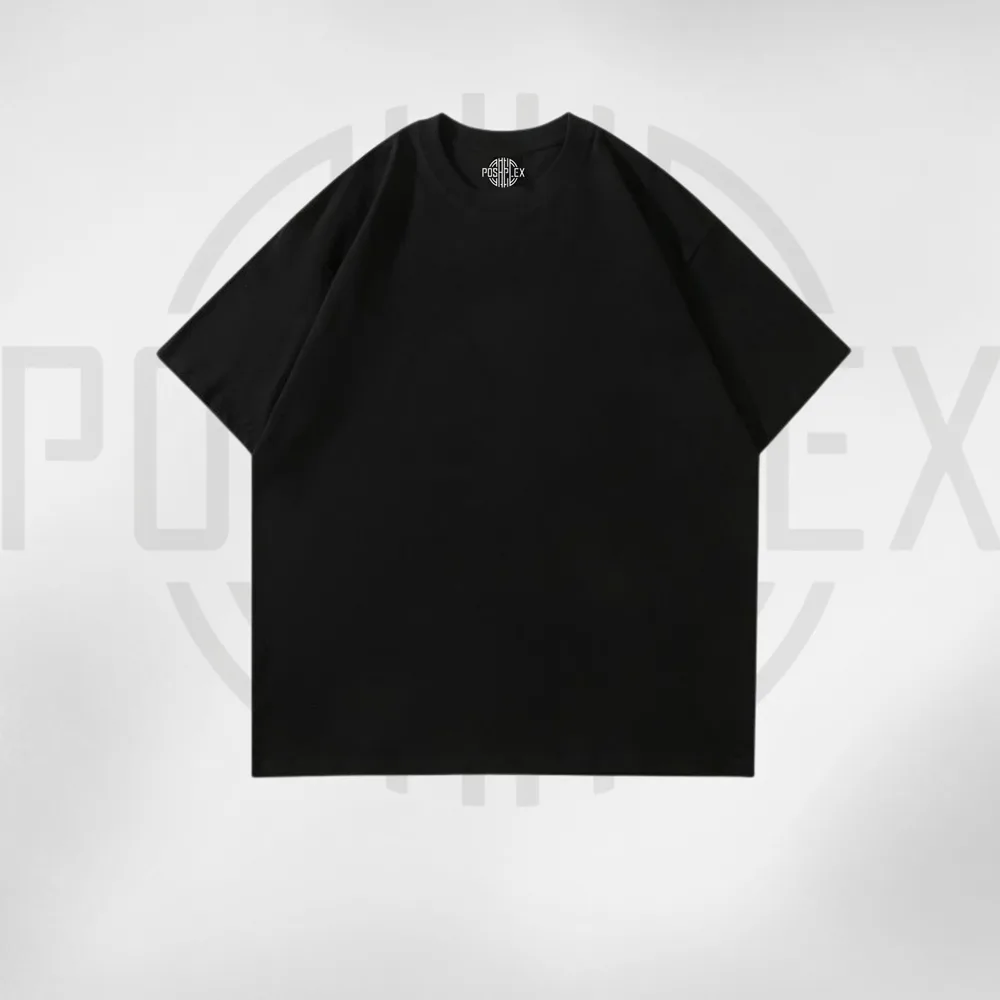 Premium Solid Black Drop Tees